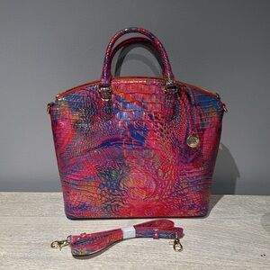 Brahmin Rainbow Fish Melbourne bag Large Satchel New! Bag only